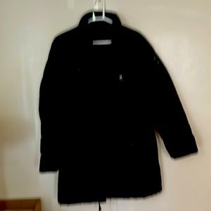 Women’s black hardly worn nautical black  winter coat